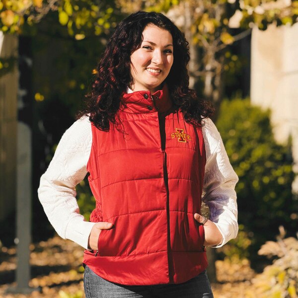 Colosseum Women's I-State Cardinal Puffer Vest